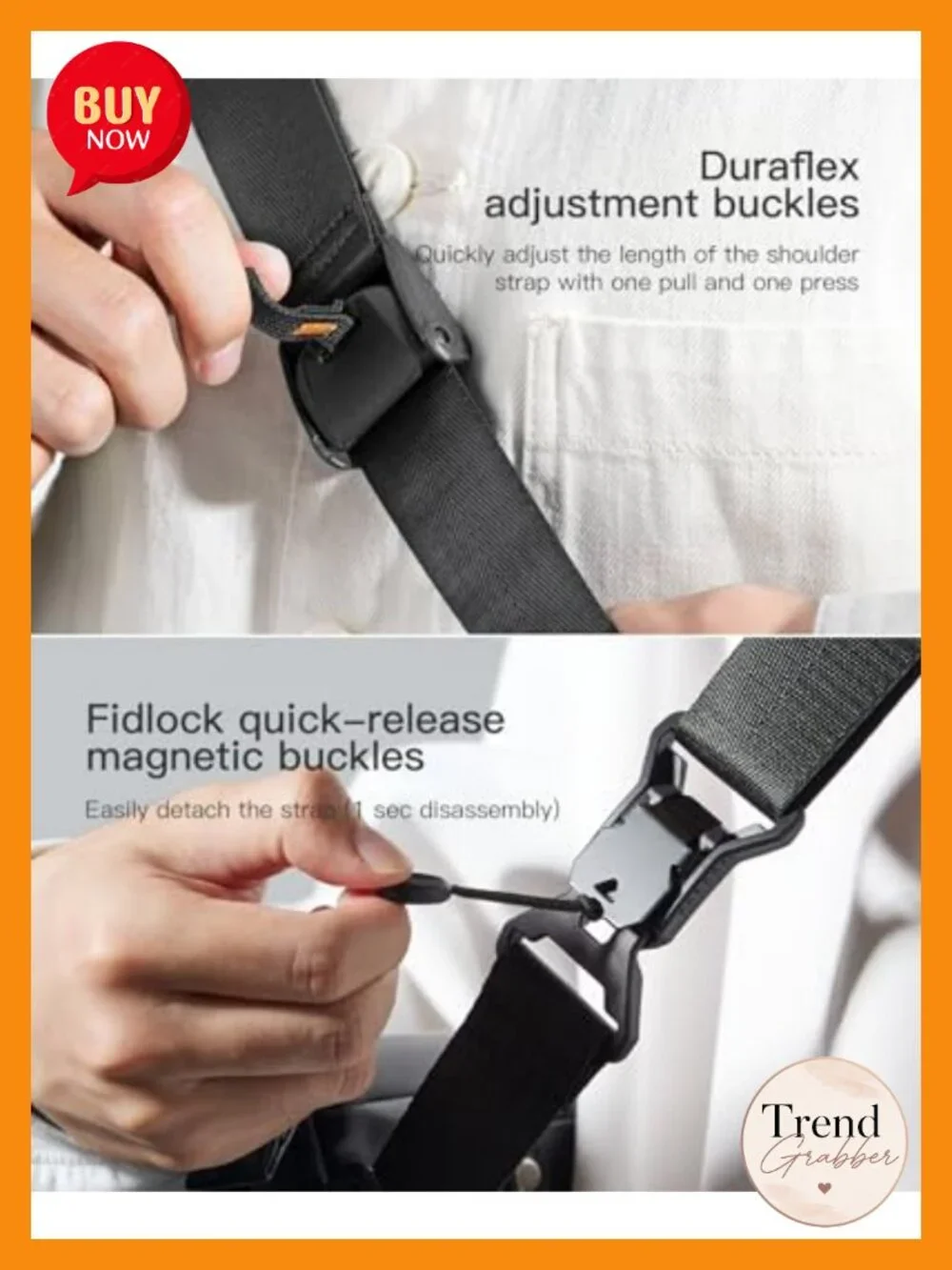 Water-Resistant Sling Bag Crossbody Messenger for iPad 9L Travel Cycling Hiking
